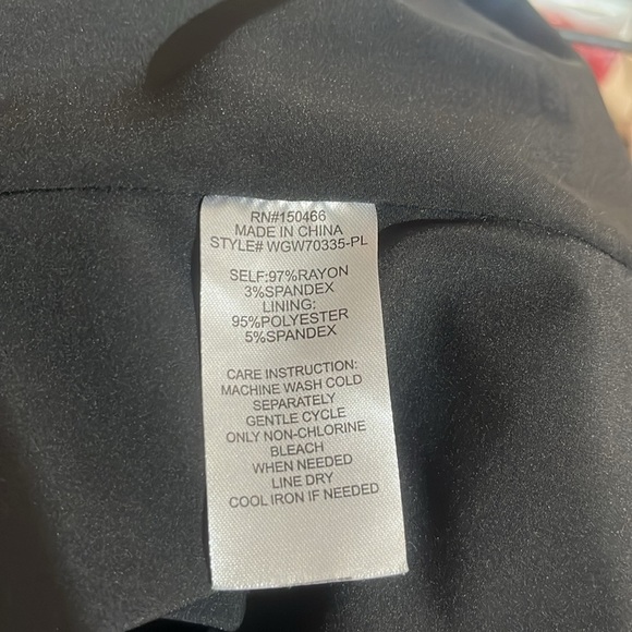 41 Hawthorn Black Floral Scallop Neck Mini Dress Size 2X - Picture 8 of 8